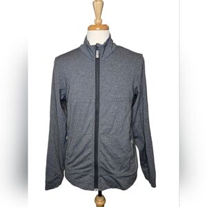 Lululemon‎ Men’s Full Zip Jacket Large Gray Silverescent Running Training Y2K
